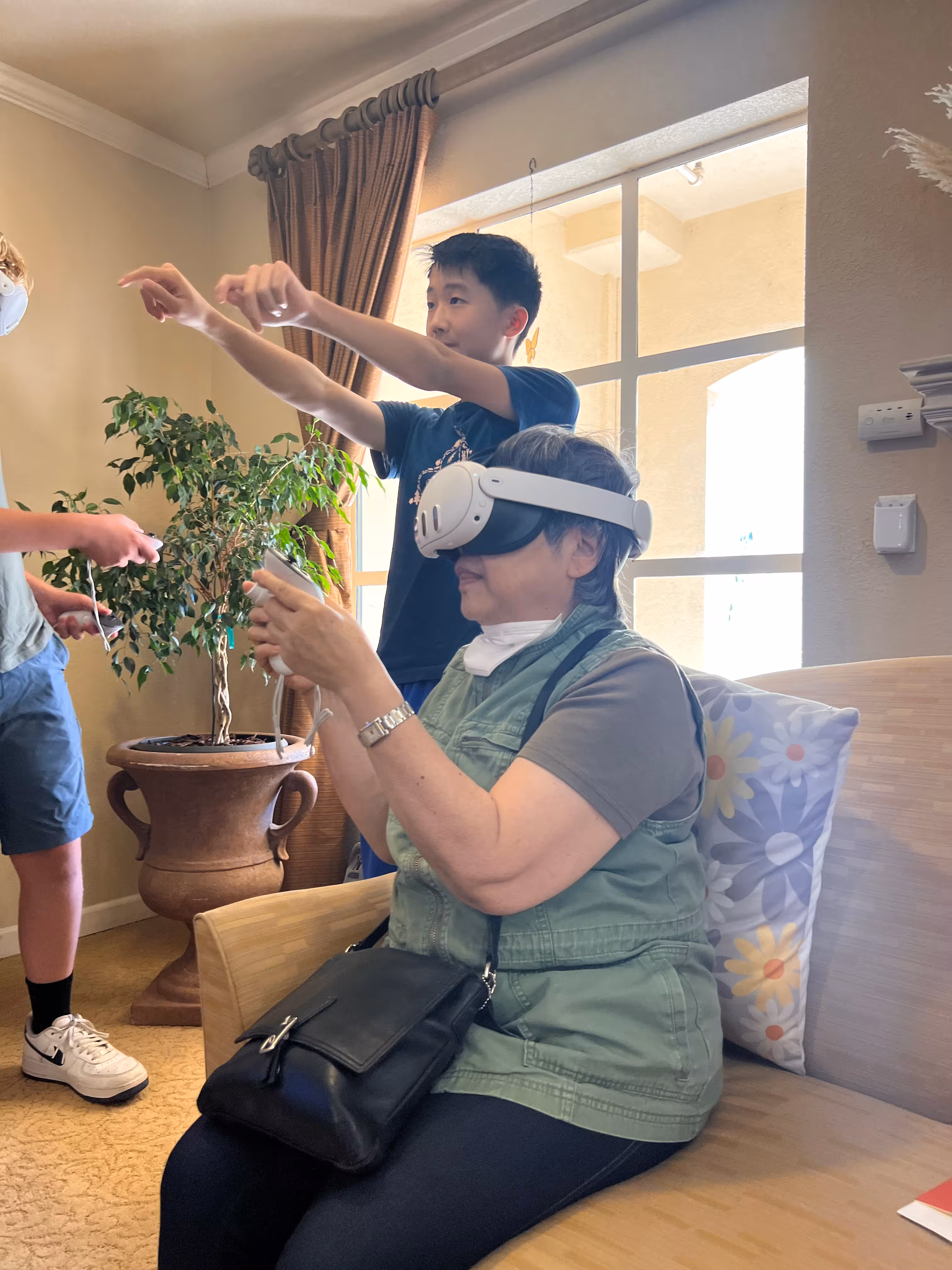 A moment from our visit to Chateau Cupertino